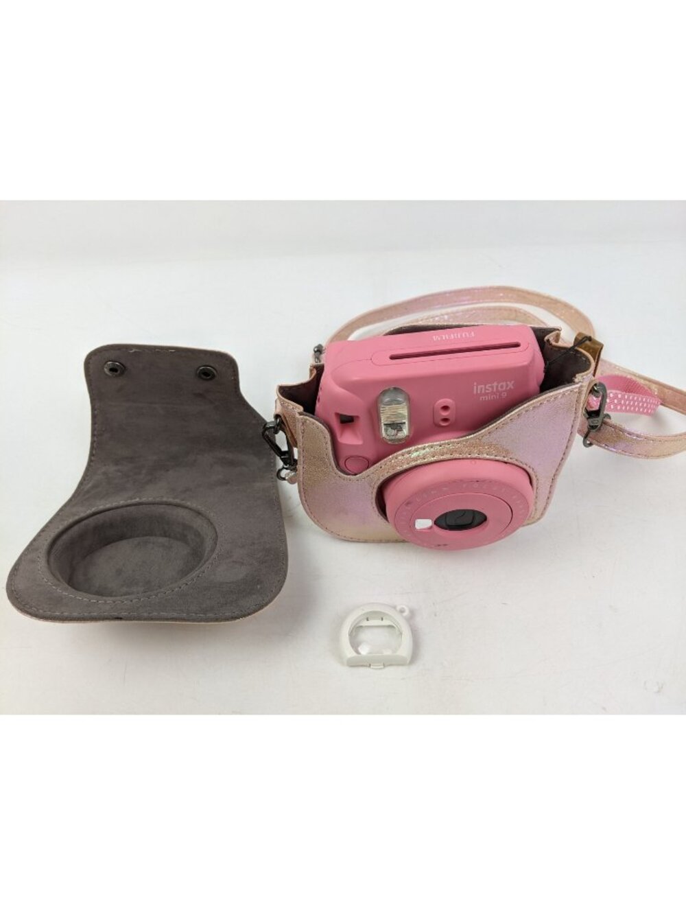Fujifilm Instax Mini 9 Instant Film Camera w/ Case Pink Bundle